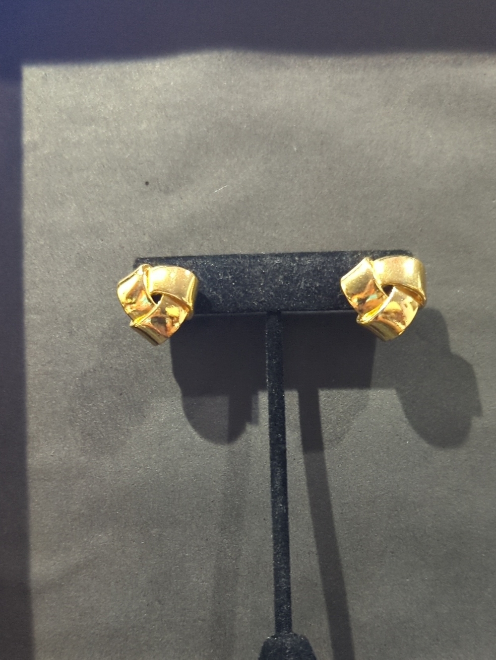 Gold Knot Stud Earrings - Women Jewelry